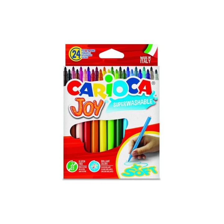 caja 24 rotuladores colores joy carioca 40615