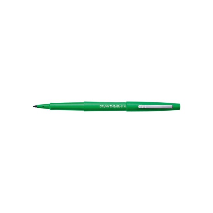 rotulador flair punta fibra nylon verde papermate s0191033
