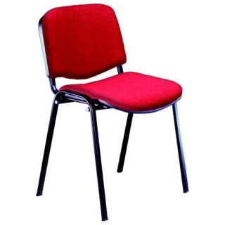 silla confidente rodano tapizada roja unisit d5s/er