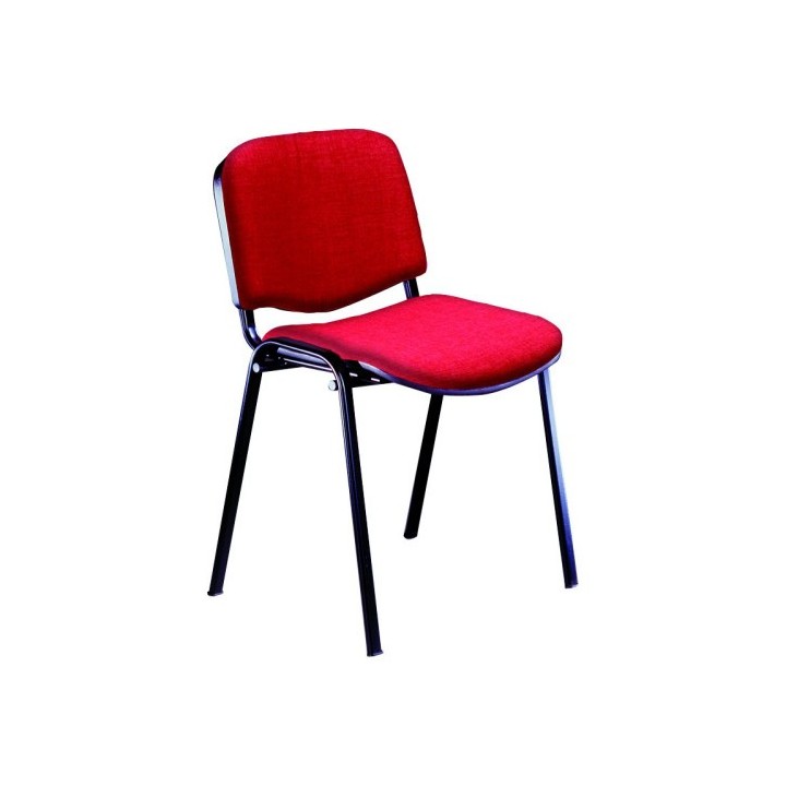 silla confidente rodano tapizada roja unisit d5s/er
