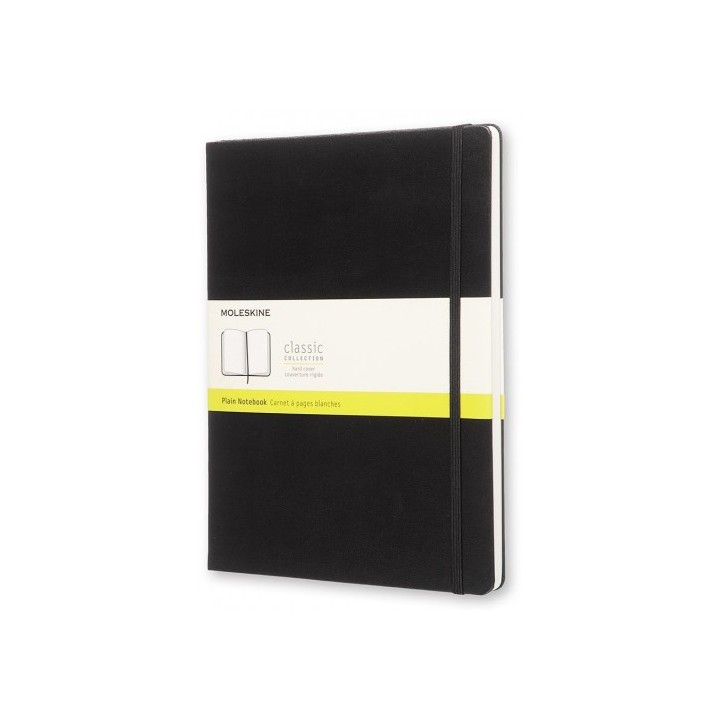 libreta clasica tapa dura negra xl (19x25cm) lisa moleskine qp092