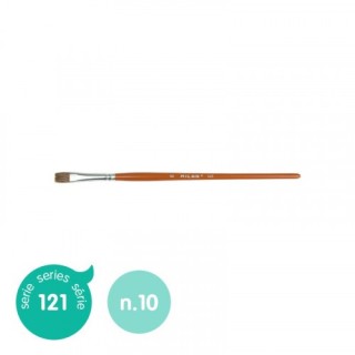 pincel escolar plano serie 121, no 10 milan 412110
