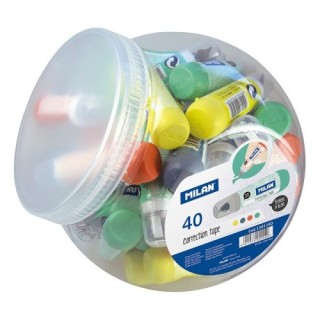 bote 40 cintas correctoras mini 5mmx6m milan 1301940snc
