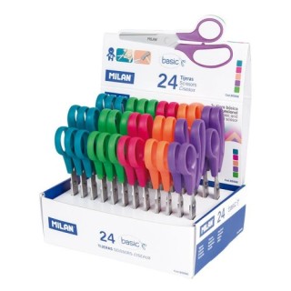 milan caja expositora 24 tijeras basic