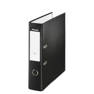 archivador de palanca plastico forrado formato folio (350x287mm.) lomo 75 mm. negro esselte 42304