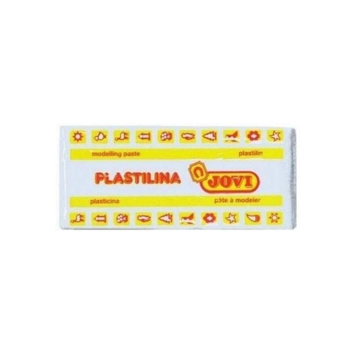 caja 15 pastillas plastilina 150 g - blanco jovi 7101