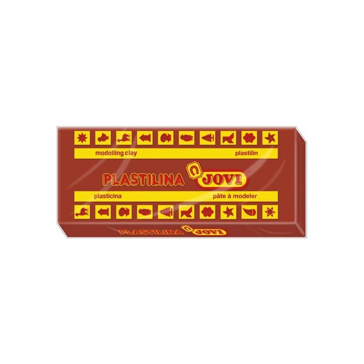 caja 15 pastillas plastilina 150 g - marron jovi 7109