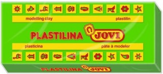 caja 15 pastillas plastilina 150 g - verde claro jovi 7110