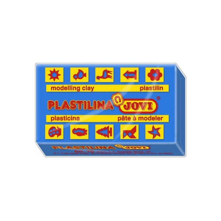 caja 15 pastillas plastilina 150 g - azul oscuro jovi 7113