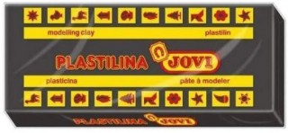 caja 15 pastillas plastilina 150 g - negro jovi 7115