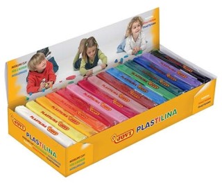 caja expositora 15 pastillas plastilina 150 g colores surtidos jovi 71s