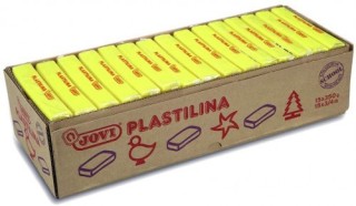 caja 15 pastillas plastilina 350 g - amarillo jovi 7202