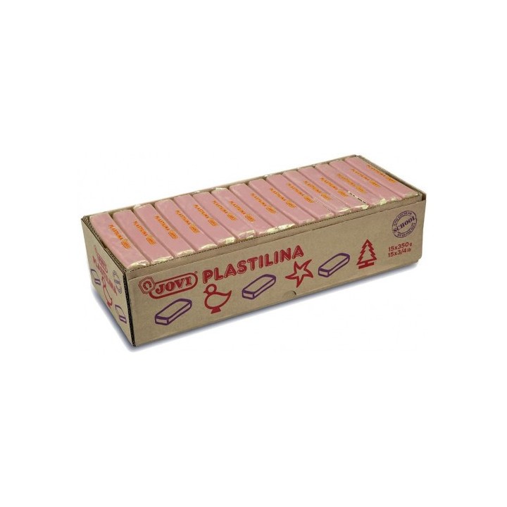 caja 15 pastillas plastilina 350 g - carne jovi 7208