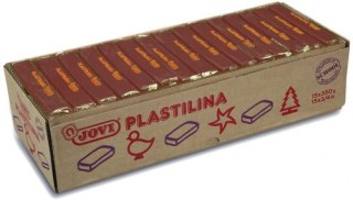 caja 15 pastillas plastilina 350 g - marron jovi 7209