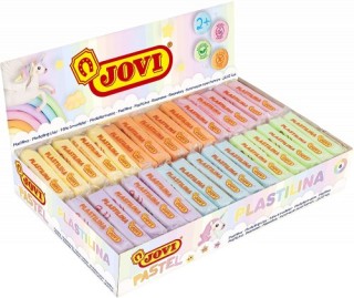caja expositora 30 pastillas plastilina 50 g colores pastel (5 uds x 6 colores)  jovi 70p