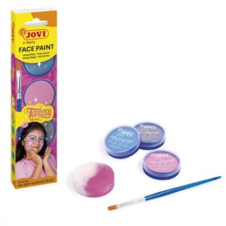set maquillaje fantasy 3 botes 8ml crema + accesorios jovi 174fa