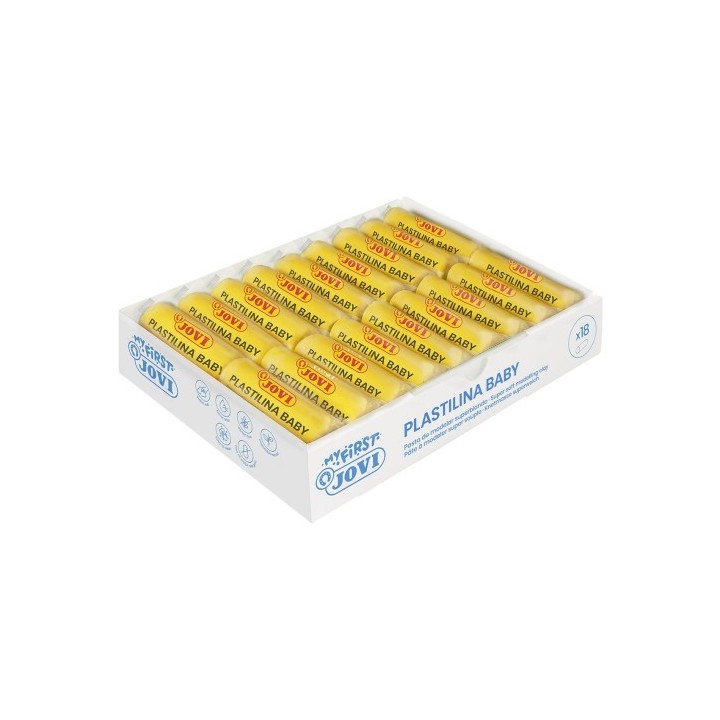 my first plastilina baby caja 18 pastillas pasta para modelar super blanda 38 g amarillo  new jovi 3