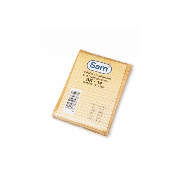 paquete 10 uds. bolsa air bag acolchada envios especiales ak-14 kraft autoadhesivo medida interior 1