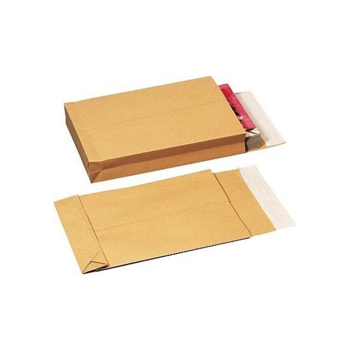 caja 250 bolsas din b4 folio (250x353) bolsa fuelle 250x353x30  kraft 120 grs.  fuelle 3 lados - aut