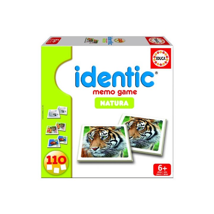 juego memoria identic natura (110 cartas) de 3-6 anos educa borras 14783