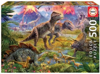 educa dinosaur gathering puzzle rompecabezas 500 pieza(s)