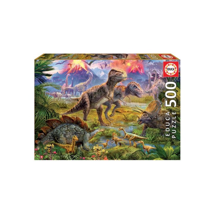 educa dinosaur gathering puzzle rompecabezas 500 pieza(s)