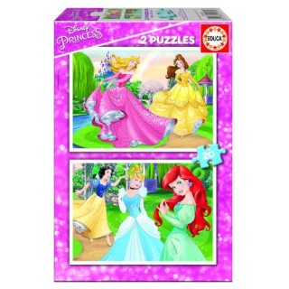 puzzle infantil 2x20 princesas disney de 3-5 anos educa borras 16846