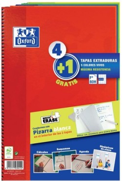 Pack 4+1 Cuaderno Espiral...