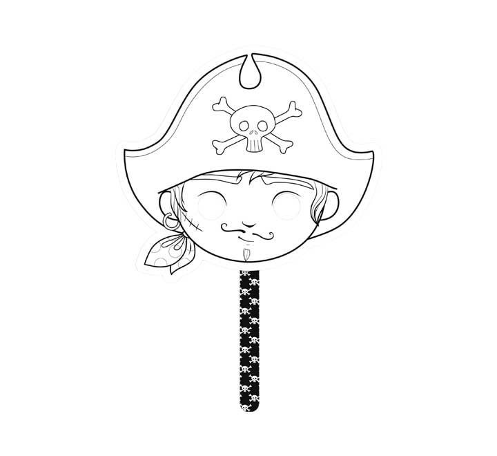 mascara clf colorear c/palo graffy stick pirata