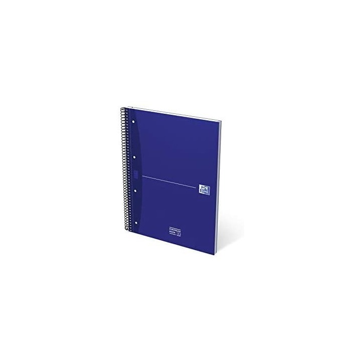 cuaderno europeanbook 1 tapa extradura a4+ 80 hojas 5x5 color azul essentials oxford 100430421