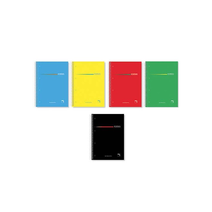 cuaderno serie premium tapa extra dura 70 grs. a-5 (148x210mm.) microperforado 160 hojas cuadricula