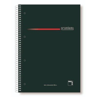 cuaderno serie premium tapa extra dura 70 grs. a-4 (210x297mm.) microperforado 160 hojas cuadricula