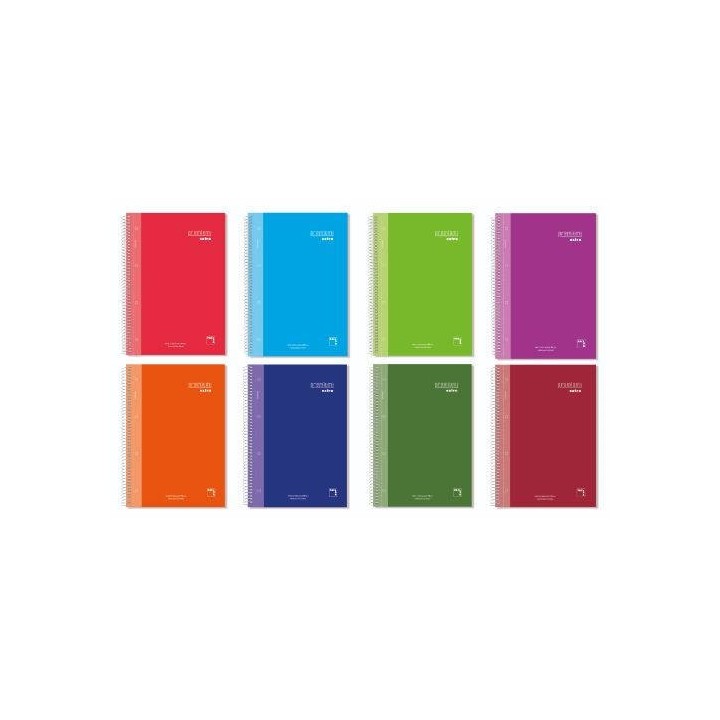 cuaderno serie premium extra tapa extra dura 90 grs. a-4 (210x297mm.) microperforado 120 hojas cuadr