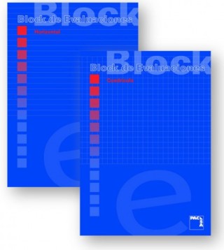 bloc de examen 60 grs. a-4 (210x297mm.) 50 hojas cuadricula 4x4 con margen pacsa 18705