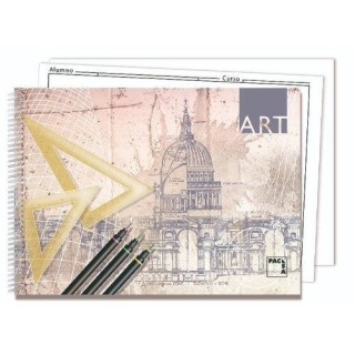 cuaderno blocks  dibujo art 140 grs. folio prolongado 20 hojas 2 taladros liso sin recuadro pacsa 18