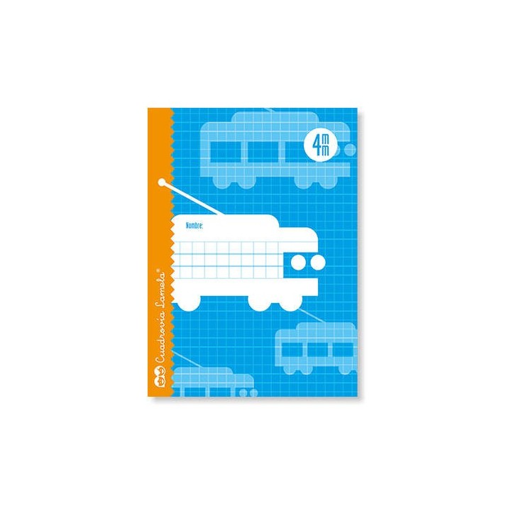 libreta cubierta basica 4o rayado 4 mm 16 hojas lamela 05004