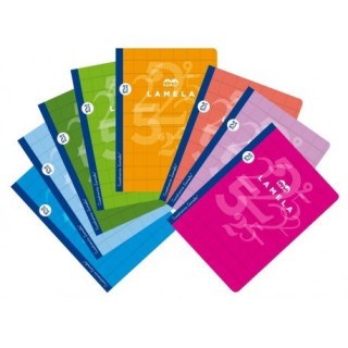libreta cubierta basica formato a4 rayado 2,5 mm 50 hojas surtidos lamela 06a4002