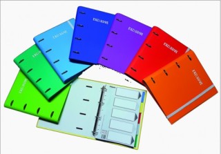 carpeta serie exclusive carpeblock a4 4 anillas mixta 35mm + recambio 120h. 5x5 greca 8 colores surt