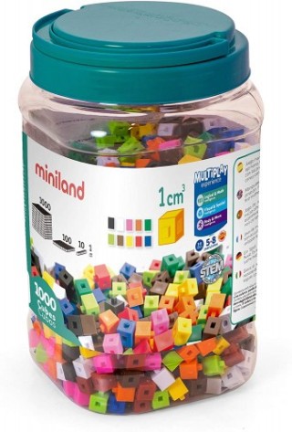 cubos 1 cm 1000 pcs miniland 95211