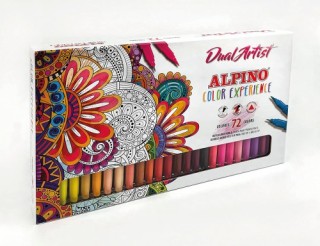 estuche 72 rotuladores dual artist color experience alpino ar000197