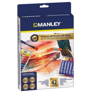 set tecnicas artisticas con ceras manley mnc00110