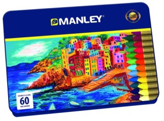 estuche 60 ceras manley mnc00060