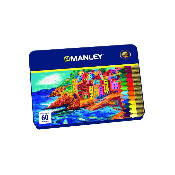 estuche 60 ceras manley mnc00060