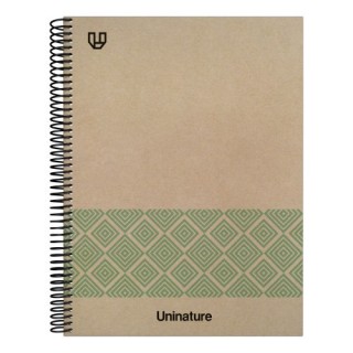 cuaderno reciclado a4 kraft soft tapa dura 80 hojas 90gr liso verde uninature 88500420