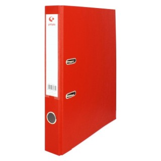 archivador palanca 45 color rojo a4 lomo estrecho 290x320x55 grafoplas 17269351