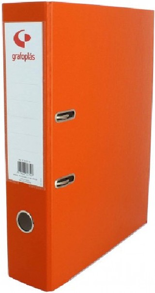 archivador palanca 45 color naranja a4 lomo estrecho 290x320x55 grafoplas 17269352