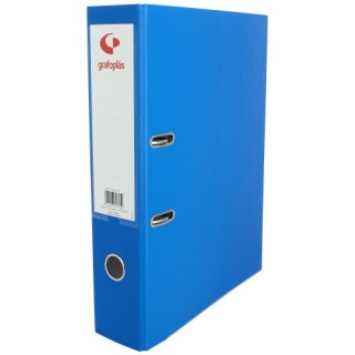 archivador palanca 65 color azul folio lomo ancho 290x350x75 grafoplas 17279530