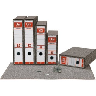 archivador clasico 1/4a 65mm sin rado color gris unisystem clasico 7359071