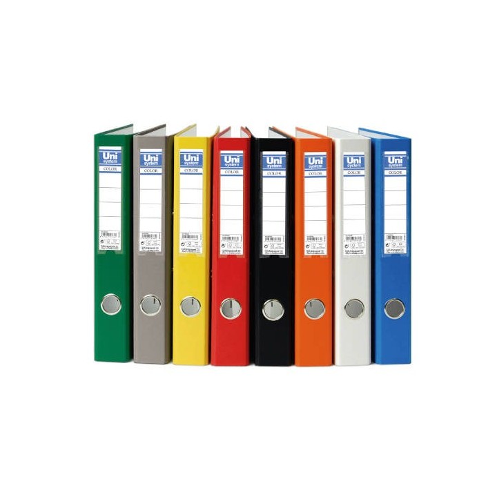 archivador palanca 45 folio 2mm color blanco unisystem color 17279770