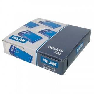 goma para oficina blanca con funda y celofan milan cpm320